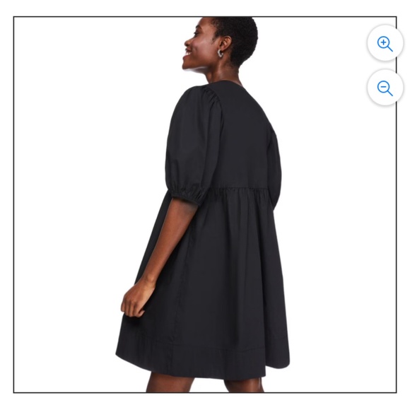 Tie-front puff sleeve dress - Picture 3 of 3